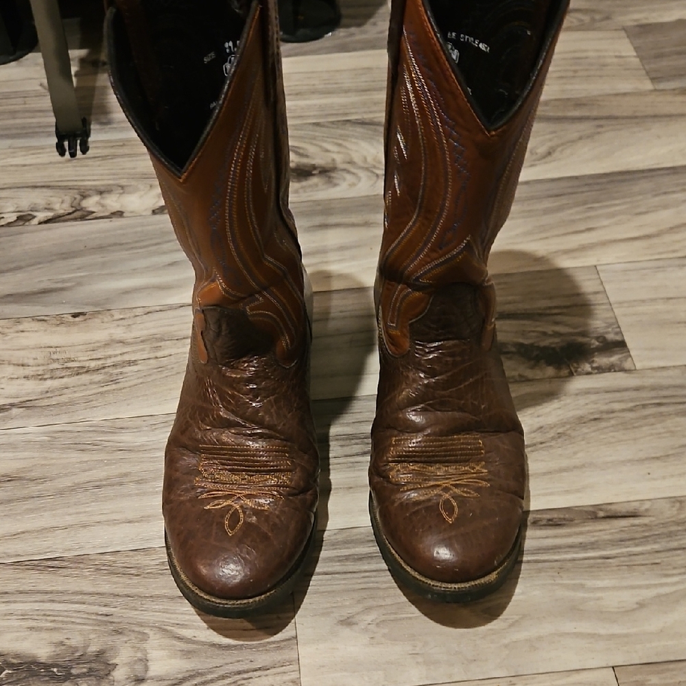 Men's Brown Leather Western Boots